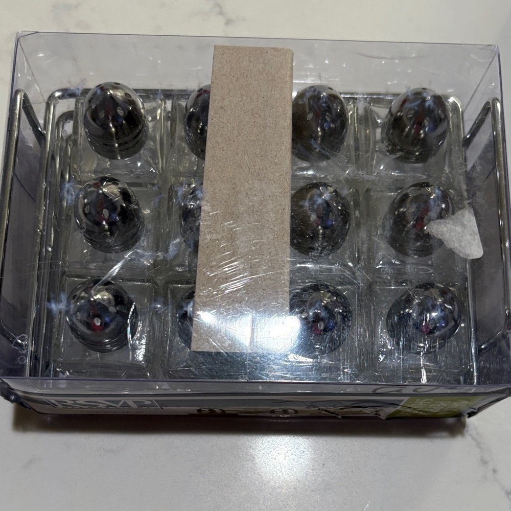 RSVP Silver Square -Shaped Shakers Set